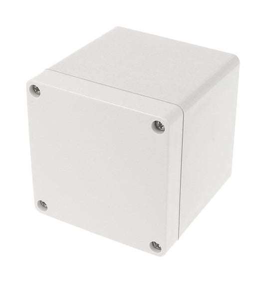 Hammond 1554EE2GY 1554 Series Type 4X/6P Watertight Enclosure, Screw Cover, Flat Lid, 90 x 90 x 91 mm, Polycarbonate/Gray Lid.