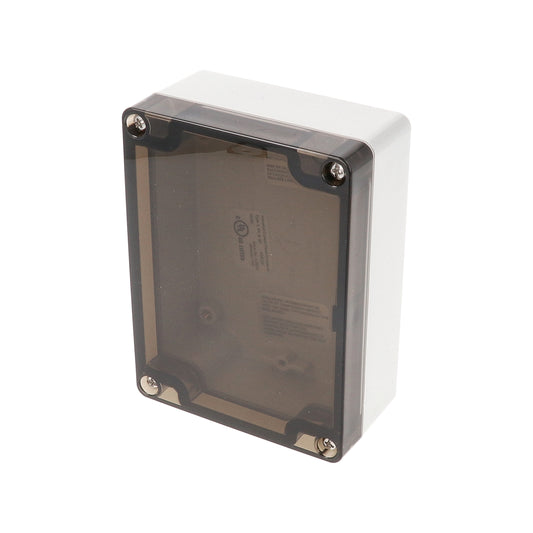 Hammond 1554FL2GYSL 1554 Series Type 4X/6P Watertight Enclosure, Screw Cover, Flat Lid, 120 x 90 x 45 mm, Polycarbonate/Smoked Lid.
