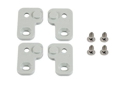 Hammond 1554FT-XY Foot Kit for Large 1554/1555 Series Enclosures, Light Gray, 4 Pack.