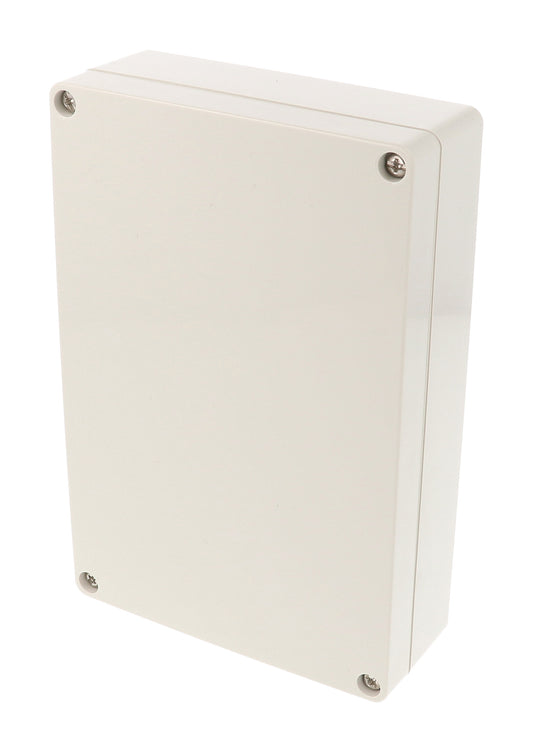 Hammond 1554HLGY 1554 Series IP66 Watertight Enclosure, Screw Cover, Flat Lid, 180 x 120 x 46 mm, ABS Plastic/Gray Lid.