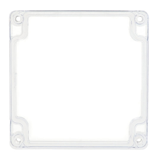 Hammond 1554LCL Clear Replacement Lid for 1554/1555 Series Enclosures, Size L, 105 x 105 x 15 mm, Polycarbonate.