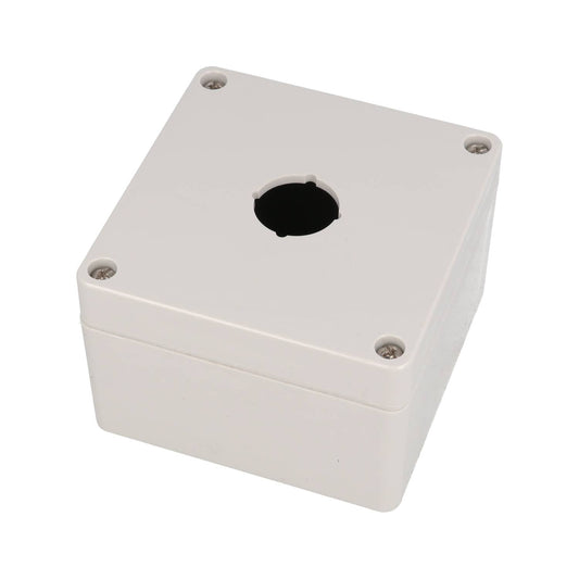 Hammond 1554MPB1 4x Polycarbonate Pushbutton Enclosure, 1 Hole 22.5mm, 3.54" x 3.54" x 2.36"