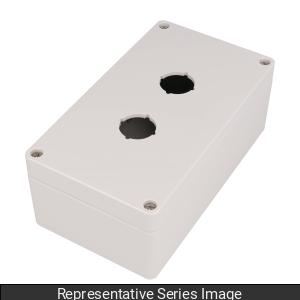 Hammond 1554MPB20 4x Polycarbonate Pushbutton Enclosure, 20 Hole 22.5mm, 11.81" x 9.45" x 3.74"