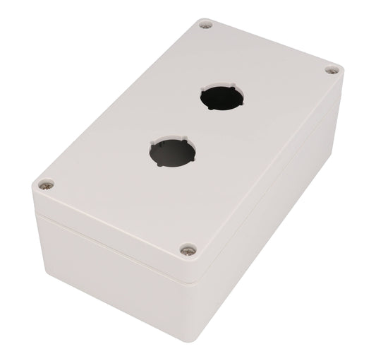 Hammond 1554MPB2 4x Polycarbonate Pushbutton Enclosure, 2 Hole 22.5mm, 6.3" x 3.54" x 2.38"