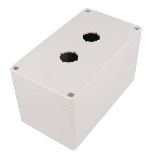 Hammond 1554MPB2D 4x Polycarbonate Pushbutton Enclosure, 2 Hole 22.5mm, 6.3" x 3.54" x 3.56"