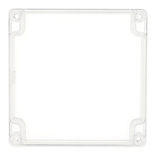 Hammond 1554NCL Clear Replacement Lid for 1554/1555 Series Enclosures, Size N, 120 x 120 x 15 mm, Polycarbonate.