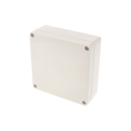 Hammond 1554NLGY 1554 Series IP66 Watertight Enclosure, Screw Cover, Flat Lid, 120 x 120 x 45 mm, ABS Plastic/Gray Lid.