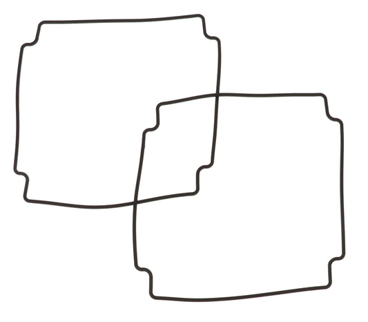 Hammond 1554QGASKET Replacement Silicone Gasket for 1554/1555 Series Enclosures, Size Q, 2 Pack.