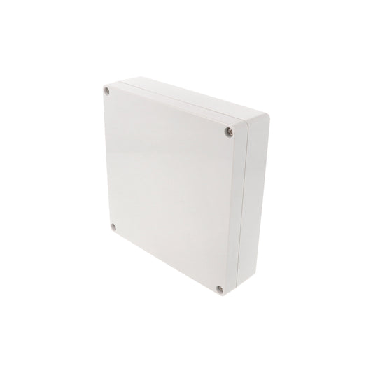 Hammond 1554RL2GY 1554 Series Type 4X/6P Watertight Enclosure, Screw Cover, Flat Lid, 160 x 160 x 45 mm, Polycarbonate/Gray Lid.
