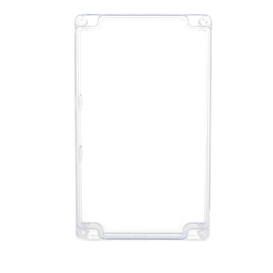 Hammond 1554UCL Clear Replacement Lid for 1554/1555 Series Enclosures, Size U, 200 x 120 x 15 mm, Polycarbonate.