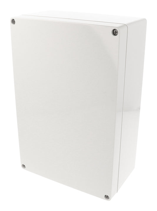 Hammond 1554V2GY 1554 Series Type 4X/6P Watertight Enclosure, Screw Cover, Flat Lid, 240 x 160 x 91 mm, Polycarbonate/Gray Lid.