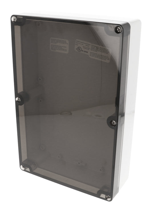 Hammond 1554VAL2GYSL 1554 Series Type 4X/6P Watertight Enclosure, Screw Cover, Flat Lid, 240 x 160 x 60 mm, Polycarbonate/Smoked Lid.