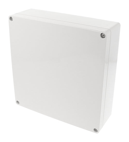 Hammond 1554W2GY 1554 Series Type 4X/6P Watertight Enclosure, Screw Cover, Flat Lid, 180 x 180 x 60 mm, Polycarbonate/Gray Lid.