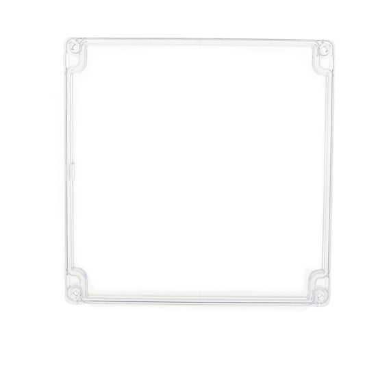 Hammond 1554WCL Clear Replacement Lid for 1554/1555 Series Enclosures, Size W, 180 x 180 x 15 mm, Polycarbonate.