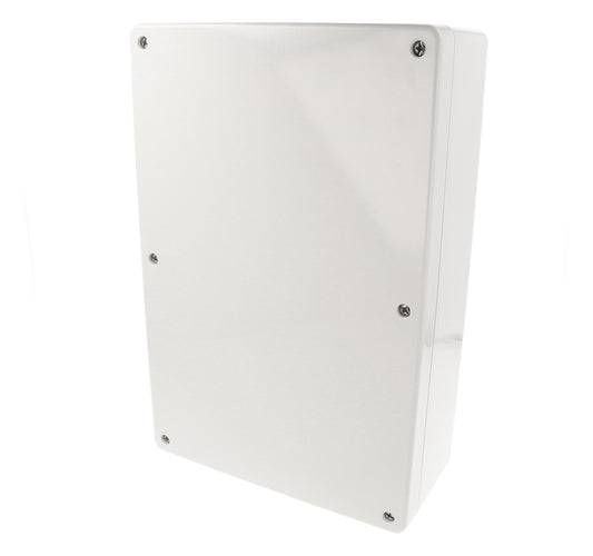 Hammond 1554X2GY 1554 Series Type 4X/6P Watertight Enclosure, Screw Cover, Flat Lid, 300 x 200 x 90 mm, Polycarbonate/Gray Lid.