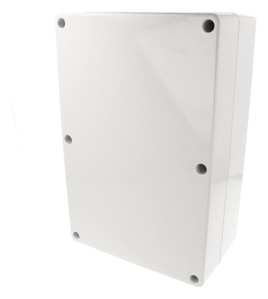 Hammond 1554XA2GY 1554 Series Type 4X/6P Watertight Enclosure, Screw Cover, Flat Lid, 300 x 200 x 120 mm, Polycarbonate/Gray Lid.