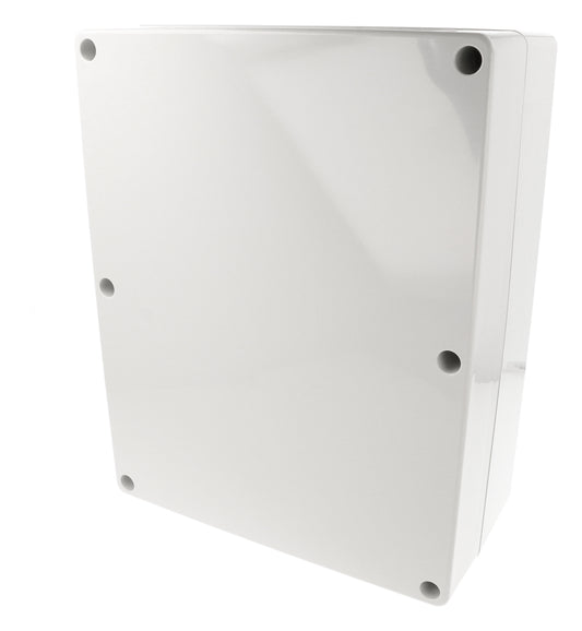 Hammond 1554YA2GY 1554 Series Type 4X/6P Watertight Enclosure, Screw Cover, Flat Lid, 300 x 240 x 120 mm, Polycarbonate/Gray Lid.