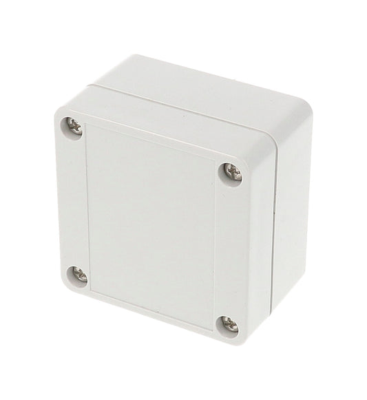 Hammond 1555B2GY 1555 Series Type 4X/6P Watertight Enclosure, Styled Lid, 65 x 65 x 41 mm, Polycarbonate/Light Gray.