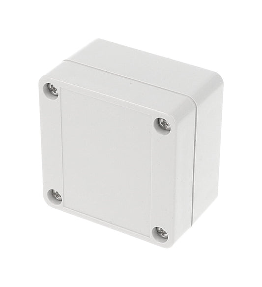 Hammond 1555BGY 1555 Series IP66 Watertight Enclosure, Styled Lid, 65 x 65 x 41 mm, ABS Plastic/Light Gray.
