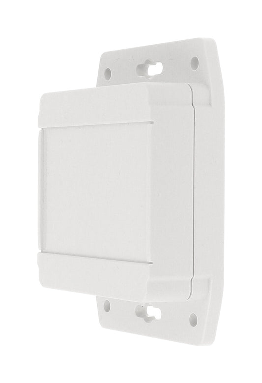 Hammond 1555E2F17GY 1555F Series Type 4X/6P Watertight Flanged Enclosure, Styled Lid, 90 x 90 x 38 mm, Polycarbonate/Light Gray.