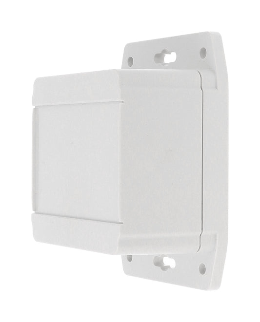 Hammond 1555E2F42GY 1555F Series Type 4X/6P Watertight Flanged Enclosure, Styled Lid, 90 x 90 x 63 mm, Polycarbonate/Light Gray.