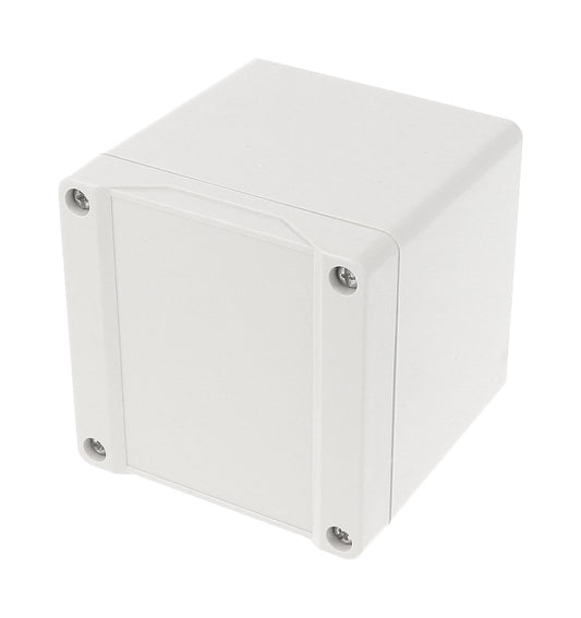 Hammond 1555EEGY 1555 Series IP66 Watertight Enclosure, Styled Lid, 90 x 90 x 91 mm, ABS Plastic/Light Gray.