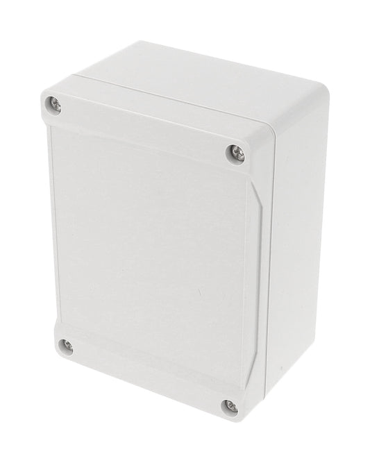 Hammond 1555FGY 1555 Series IP66 Watertight Enclosure, Styled Lid, 120 x 90 x 61 mm, ABS Plastic/Light Gray.