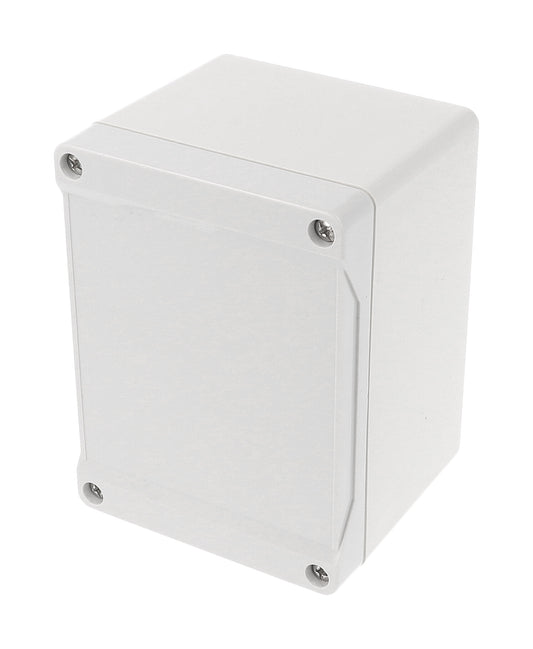 Hammond 1555GGY 1555 Series IP66 Watertight Enclosure, Styled Lid, 120 x 90 x 81 mm, ABS Plastic/Light Gray.