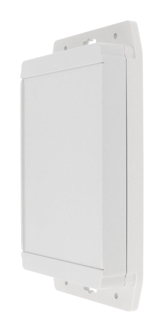 Hammond 1555H2F17GY 1555F Series Type 4X/6P Watertight Flanged Enclosure, Styled Lid, 180 x 120 x 38 mm, Polycarbonate/Light Gray.