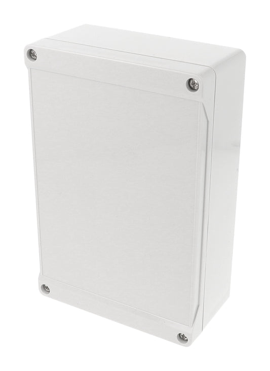 Hammond 1555HGY 1555 Series IP66 Watertight Enclosure, Styled Lid, 180 x 120 x 61 mm, ABS Plastic/Light Gray.