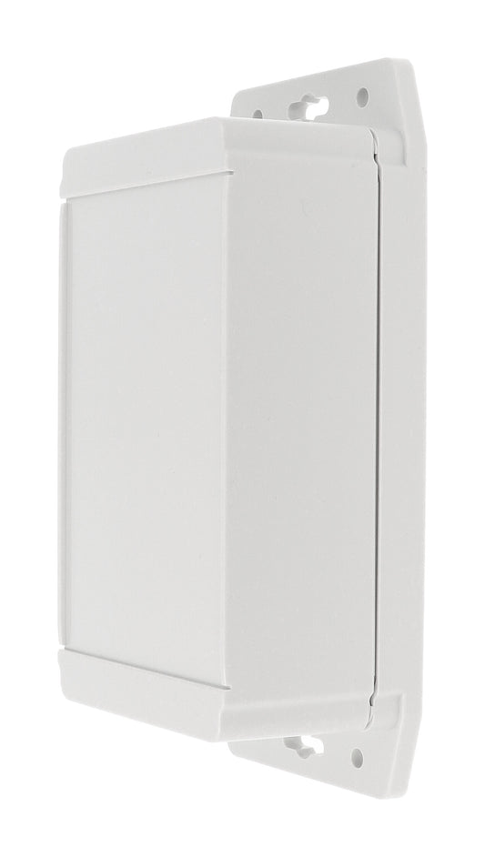 Hammond 1555JF42GY 1555F Series IP66 Watertight Flanged Enclosure, Styled Lid, 160 x 90 x 62 mm, ABS Plastic/Light Gray.