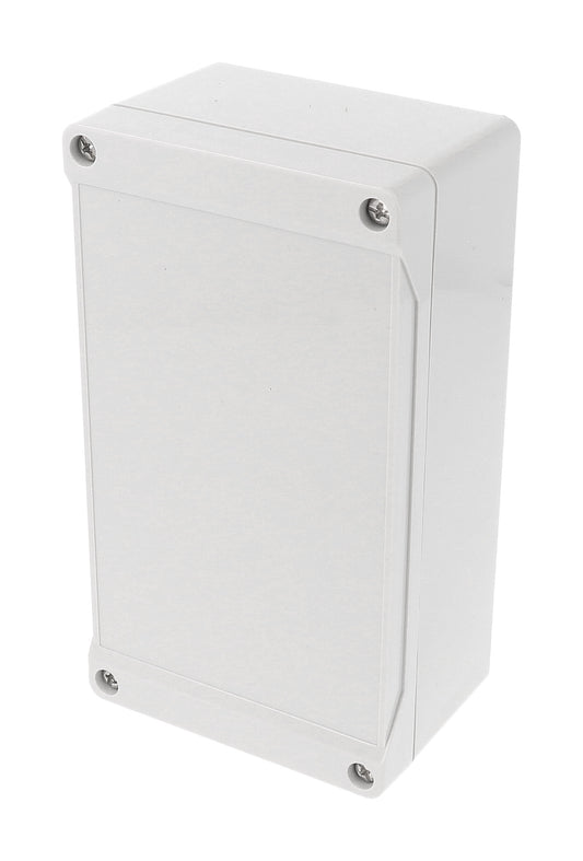 Hammond 1555JGY 1555 Series IP66 Watertight Enclosure, Styled Lid, 160 x 90 x 61 mm, ABS Plastic/Light Gray.
