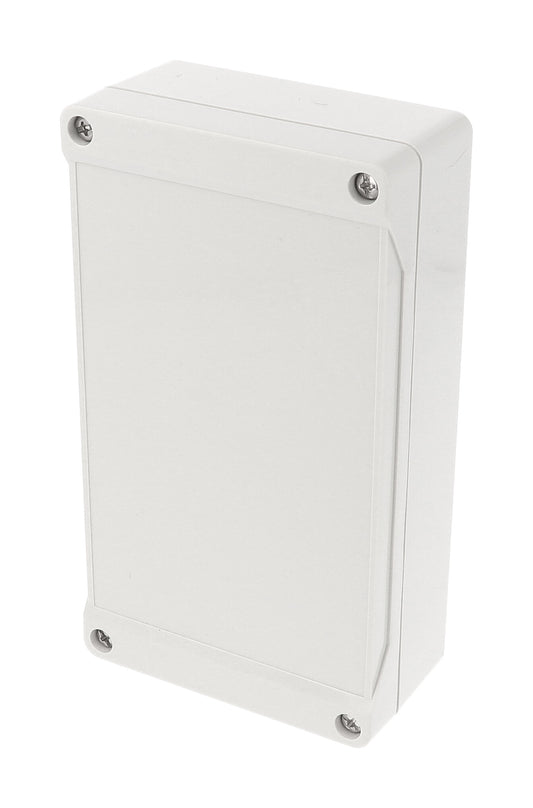 Hammond 1555JLGY 1555 Series IP66 Watertight Enclosure, Styled Lid, 160 x 90 x 46 mm, ABS Plastic/Light Gray.
