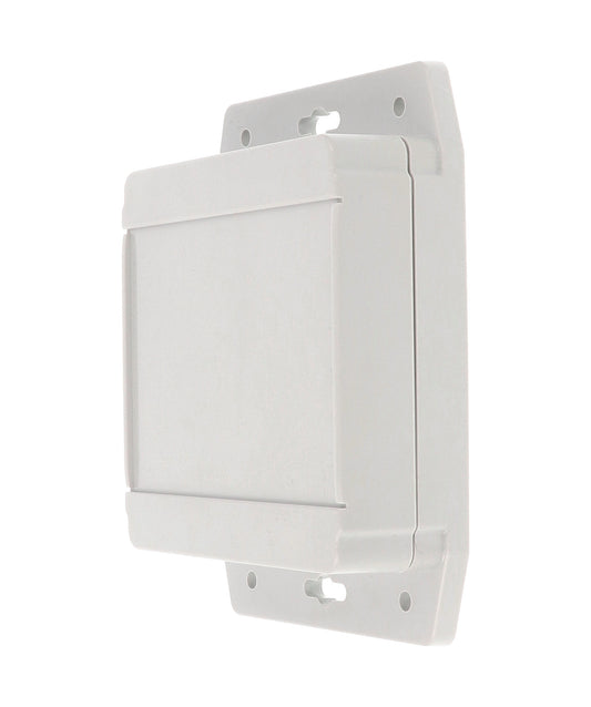 Hammond 1555LF17GY 1555F Series IP66 Flanged ABS Plastic Enclosure, Gasketed Lid, 106 x 105 x 37 mm, Light Gray.