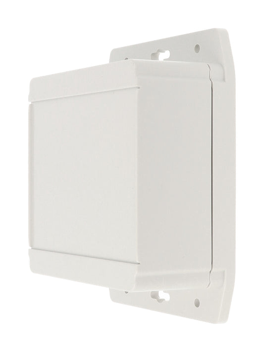 Hammond 1555NF42GY 1555F Series IP66 Flanged ABS Plastic Enclosure, Gasketed Lid, 120 x 120 x 63 mm, Light Gray.