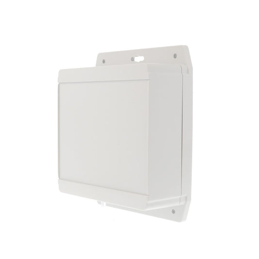 Hammond 1555QF42GY 1555F Series IP66 Flanged ABS Plastic Enclosure, Gasketed Lid, 141 x 140 x 62 mm, Light Gray.