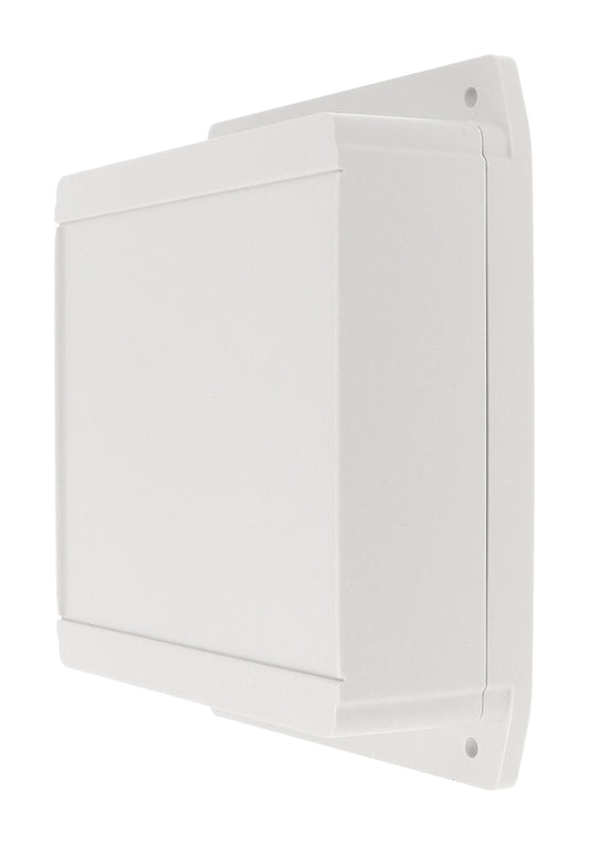 Hammond 1555RF42GY 1555F Series IP66 Flanged ABS Plastic Enclosure, Gasketed Lid, 160 x 160 x 63 mm, Light Gray.