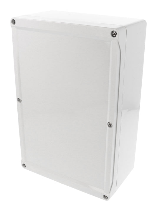 Hammond 1555VA2GY 1555 Series Type 4X/6P Polycarbonate Enclosure, Styled Lid, 240 x 160 x 90 mm, Light Gray.
