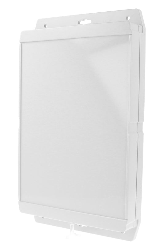 Hammond 1555VAF17GY 1555F Series IP66 Flanged ABS Plastic Enclosure, Gasketed Lid, 240 x 161 x 37 mm, Light Gray.