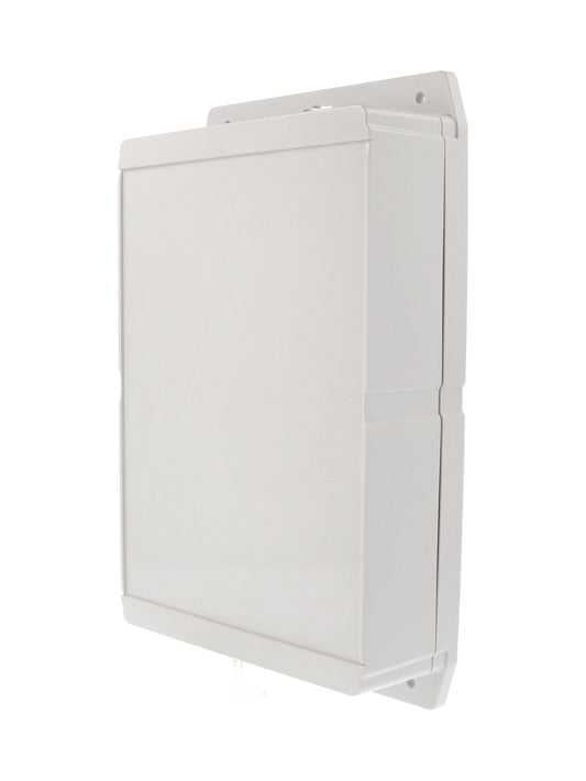 Hammond 1555VAF42GY 1555F Series IP66 Flanged ABS Plastic Enclosure, Gasketed Lid, 240 x 161 x 62 mm, Light Gray.