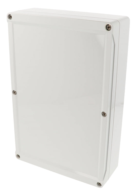 Hammond 1555VAL2GY 1555 Series IP66 ABS Plastic Enclosure, Styled Lid, 240 x 160 x 60 mm, Light Gray.