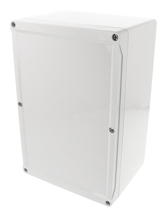 Hammond 1555VB2GY 1555 Series Type 4X/6P Polycarbonate Enclosure, Styled Lid, 240 x 160 x 120 mm, Light Gray.