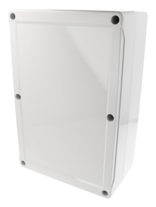 Hammond 1555XA2GY 1555 Series Type 4X/6P Polycarbonate Enclosure, Styled Lid, 300 x 200 x 120 mm, Light Gray.