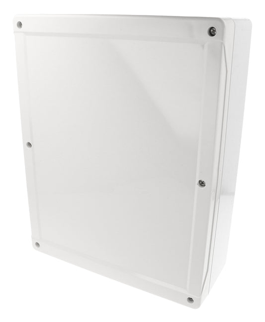 Hammond 1555Y2GY 1555 Series Type 4X/6P Polycarbonate Enclosure, Styled Lid, 300 x 240 x 95 mm, Light Gray.
