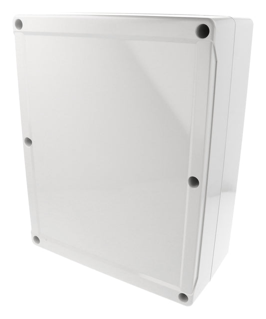 Hammond 1555YA2GY 1555 Series Type 4X/6P Polycarbonate Enclosure, Styled Lid, 300 x 240 x 120 mm, Light Gray.