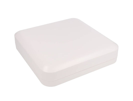 Hammond 1556HWH White ABS General Purpose Enclosure with Rounded Corners 7.87" x 7.87" x 1.77"