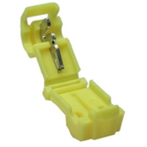 PICO 1557-14 Yellow T-Tap Connector 12-10AWG, Use with .250" Male Quick Connects, 10/Pack