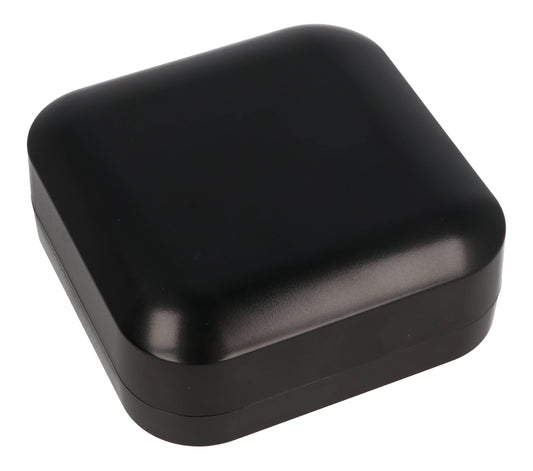Hammond 1557D2BK Black Polycarbonate Water-Tight Enclosure with Rounded Corners 4.72" x 4.72" x 1.77"