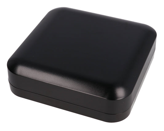 Hammond 1557F2BK Black Polycarbonate Water-Tight Enclosure with Rounded Corners 6.30" x 6.30" x 1.77"