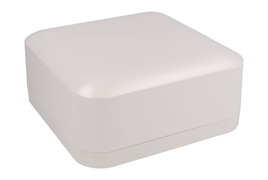 Hammond 1557FA2GY Light Gray Polycarbonate Water-Tight Enclosure with Rounded Corners 6.30" x 6.30" x 2.76"